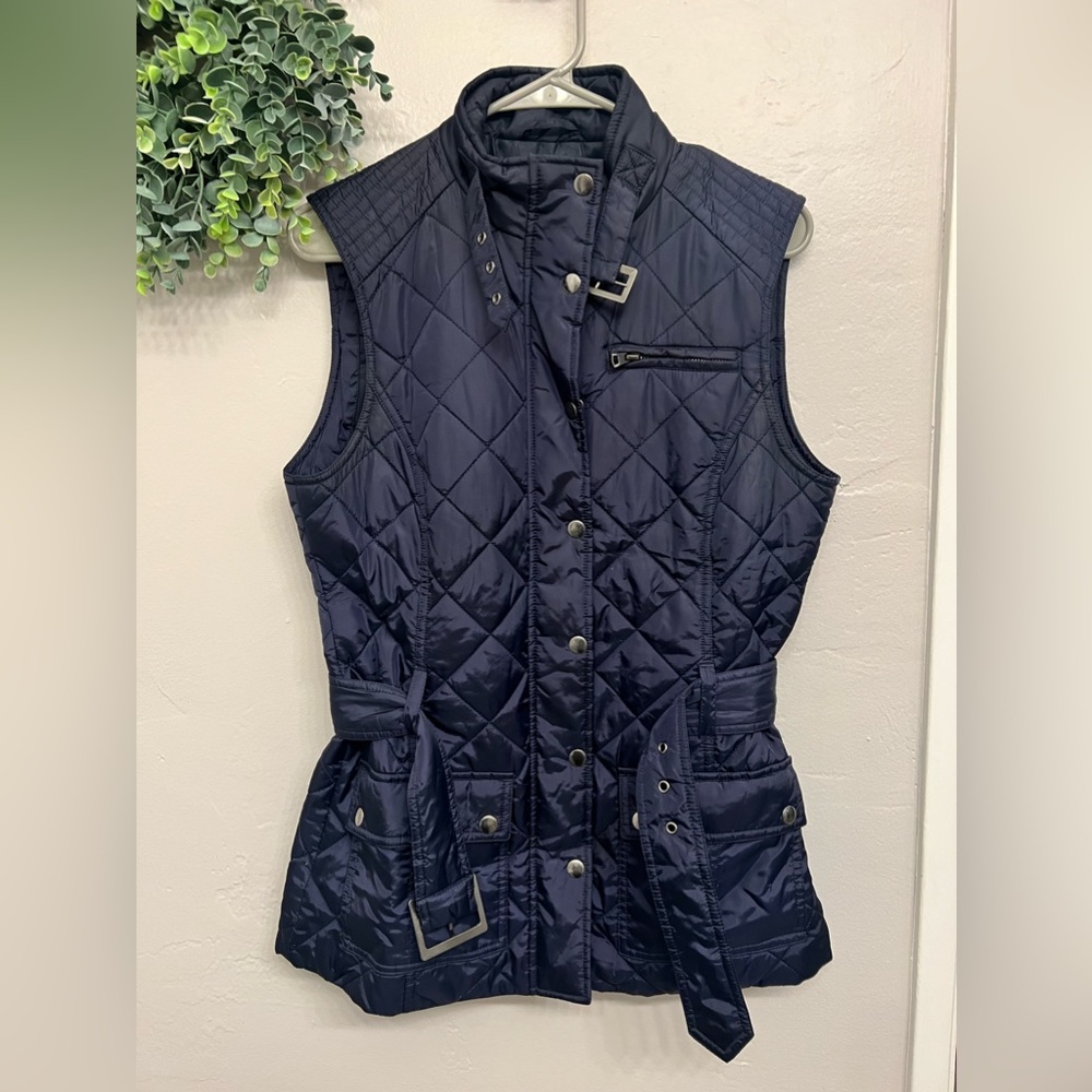 Banana Republic Navy Blue Lightweight Puffer Vest Size S